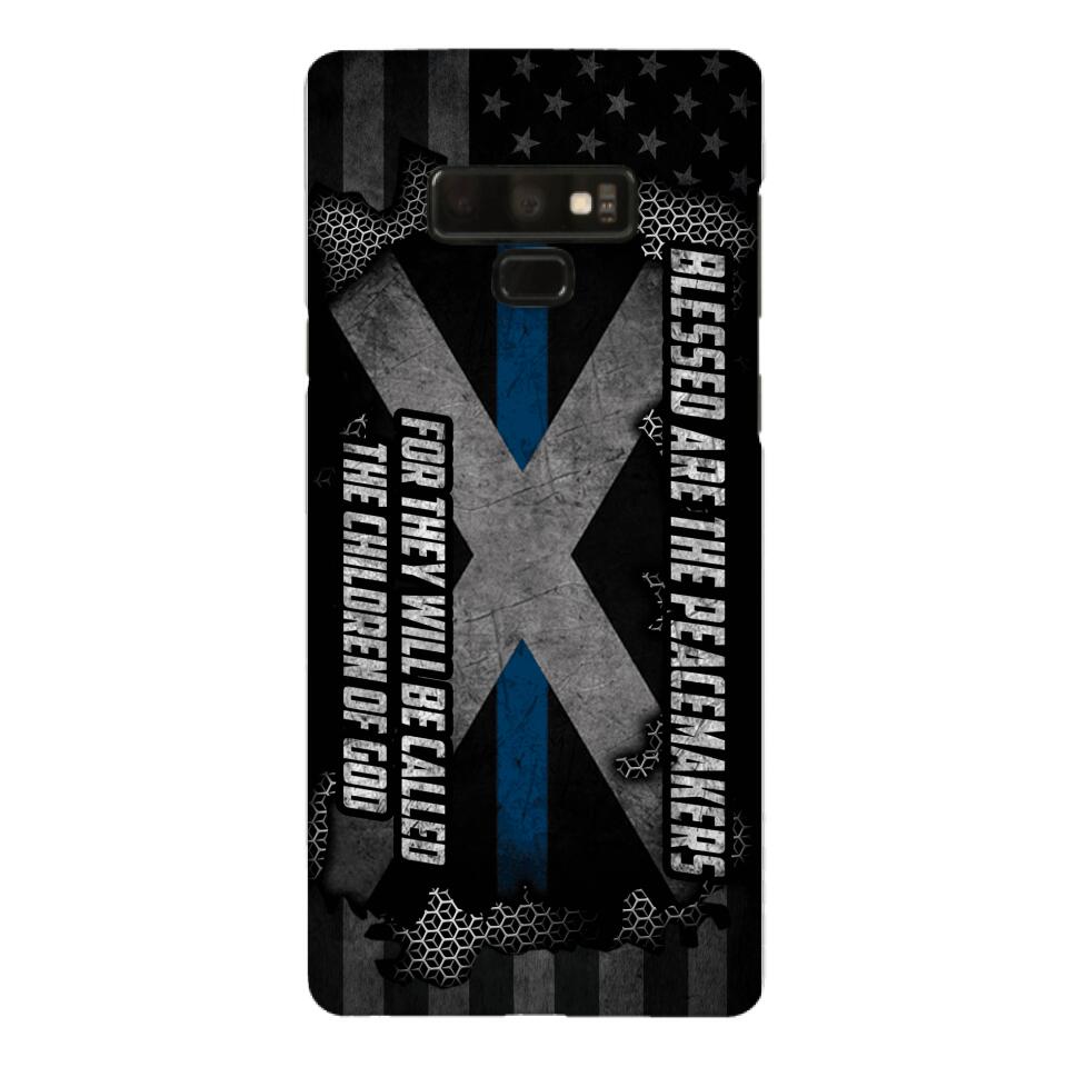 PERSONALIZED BLESSED ARE THE PEACE MAKERS UNITED STATES PHONCASE QTVQ2303