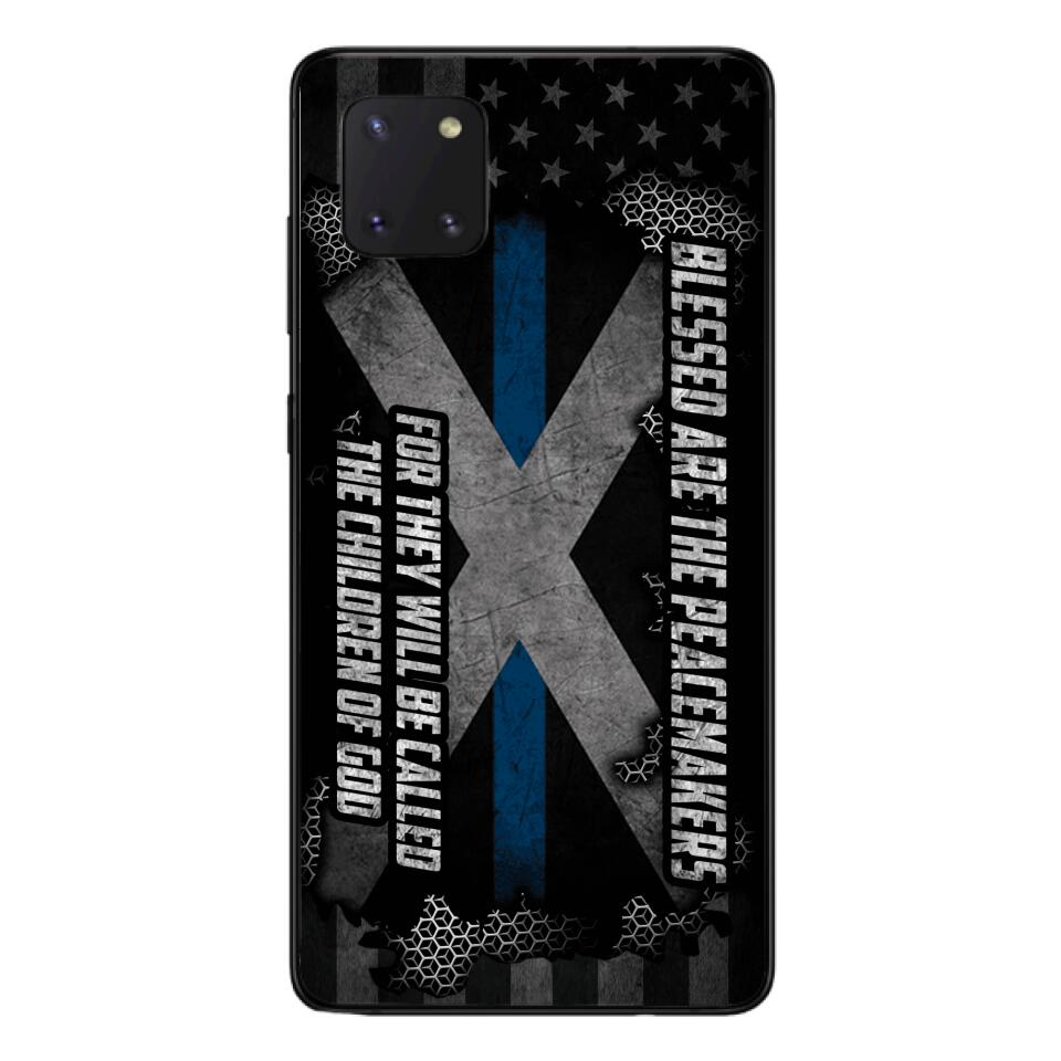 PERSONALIZED BLESSED ARE THE PEACE MAKERS UNITED STATES PHONCASE QTVQ2303