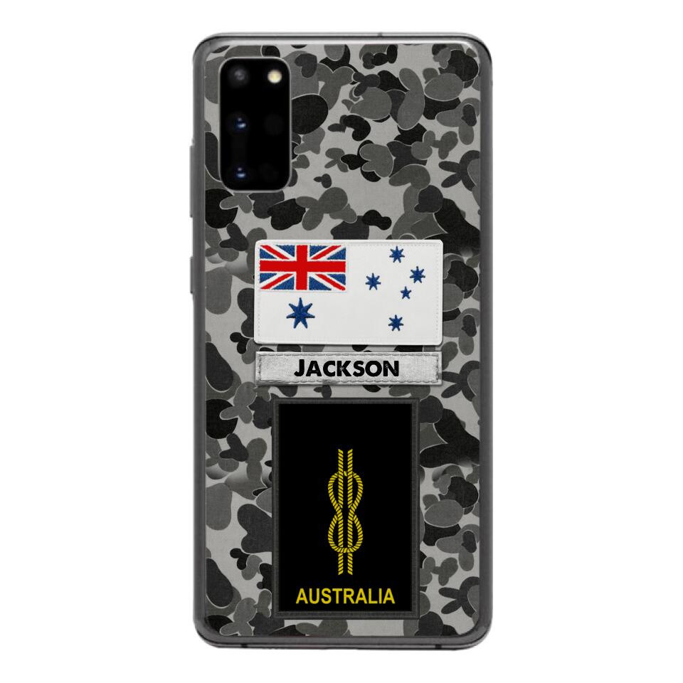 Personalized Australian Navy Camo Phone Case Printed 22MAR-LN24