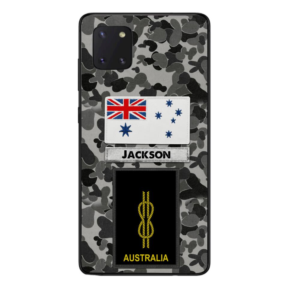 Personalized Australian Navy Camo Phone Case Printed 22MAR-LN24