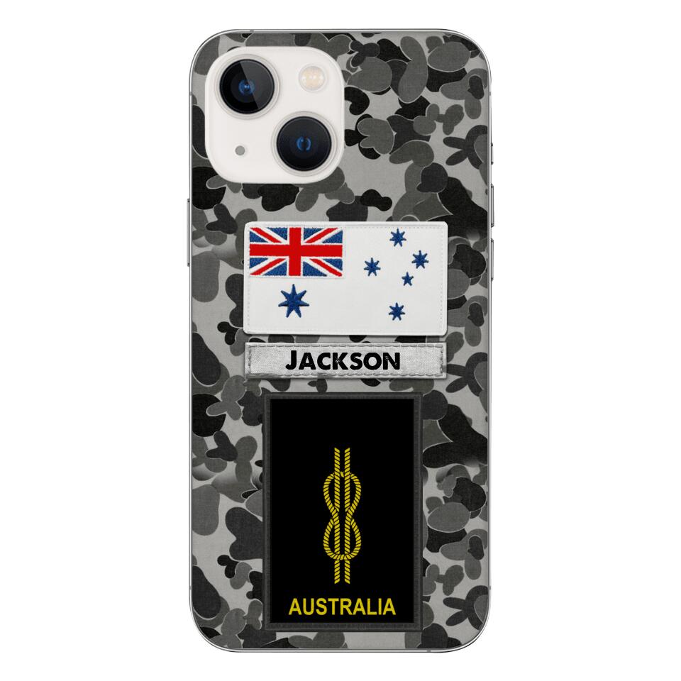 Personalized Australian Navy Camo Phone Case Printed 22MAR-LN24