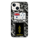 Personalized Australian Navy Camo Phone Case Printed 22MAR-LN24