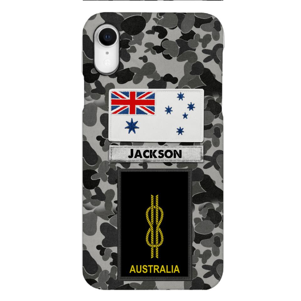 Personalized Australian Navy Camo Phone Case Printed 22MAR-LN24