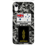 Personalized Australian Navy Camo Phone Case Printed 22MAR-LN24