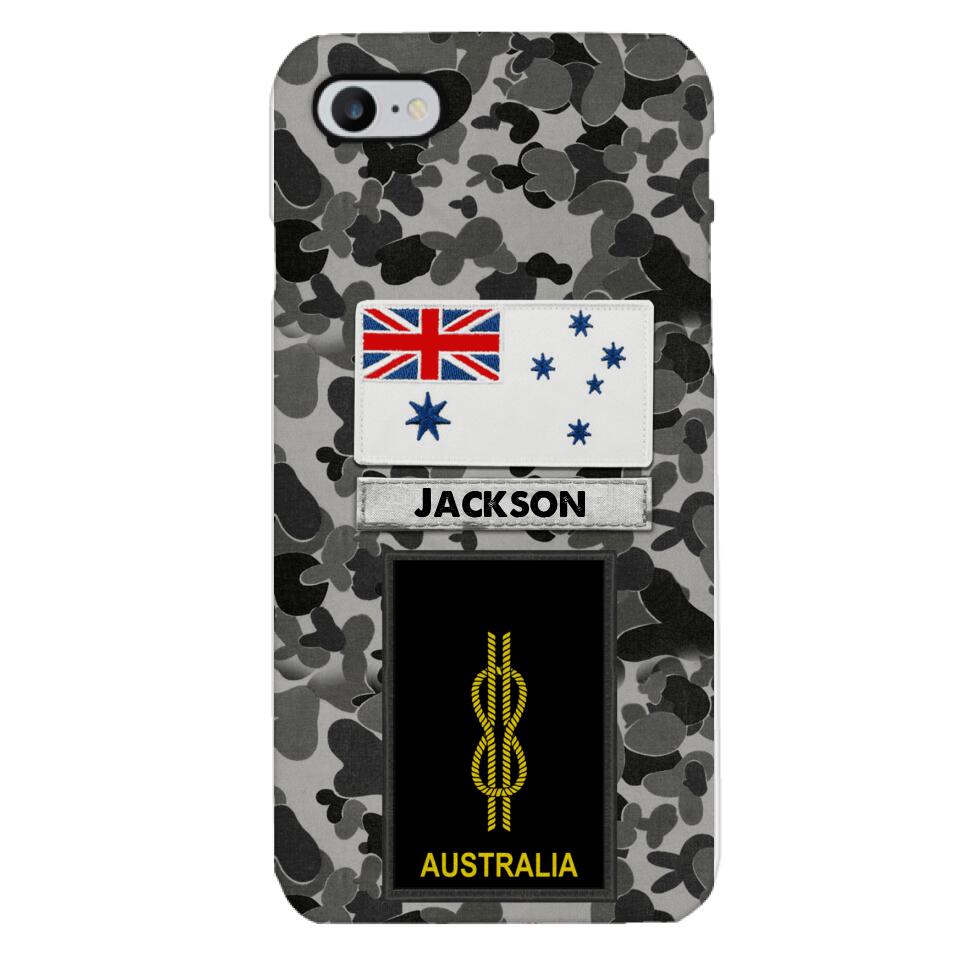 Personalized Australian Navy Camo Phone Case Printed 22MAR-LN24