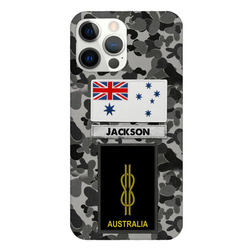 Personalized Australian Navy Camo Phone Case Printed 22MAR-LN24