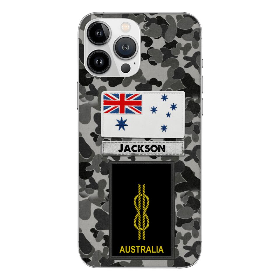 Personalized Australian Navy Camo Phone Case Printed 22MAR-LN24