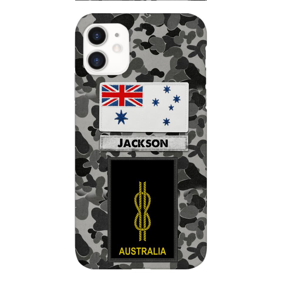 Personalized Australian Navy Camo Phone Case Printed 22MAR-LN24
