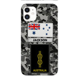 Personalized Australian Navy Camo Phone Case Printed 22MAR-LN24