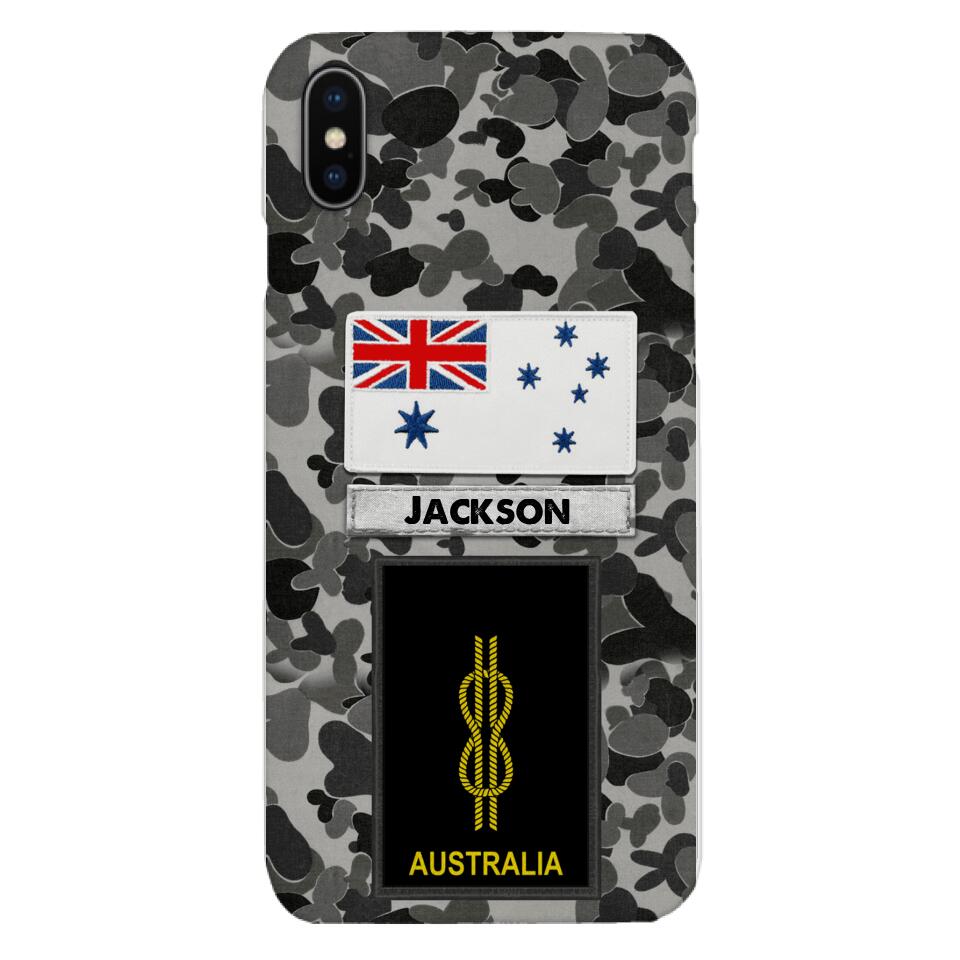 Personalized Australian Navy Camo Phone Case Printed 22MAR-LN24
