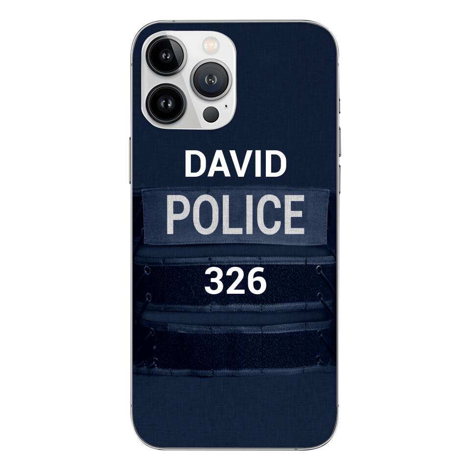 PERSONALIZED POLICE PHONCASE 3N