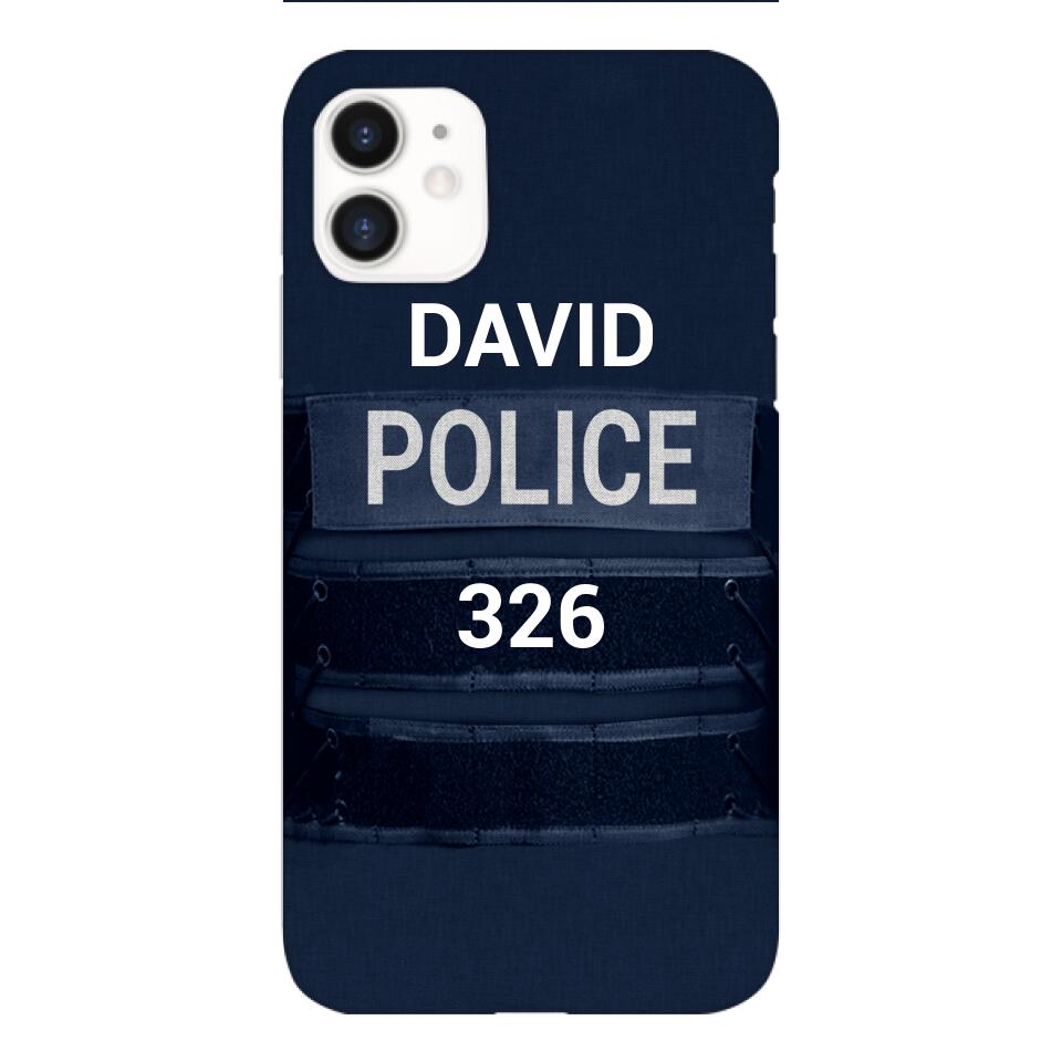 PERSONALIZED POLICE PHONCASE 3N