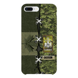 Personalized Canadian Soldier Camo Phone Case Printed V3Q 2503