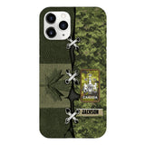 Personalized Canadian Soldier Camo Phone Case Printed V3Q 2503