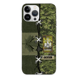 Personalized Canadian Soldier Camo Phone Case Printed V3Q 2503