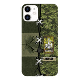 Personalized Canadian Soldier Camo Phone Case Printed V3Q 2503