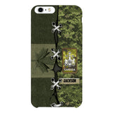 Personalized Canadian Soldier Camo Phone Case Printed V3Q 2503