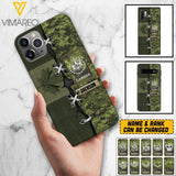 Personalized Canadian Soldier Camo Phone Case Printed V3Q 2503