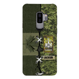 Personalized Canadian Soldier Camo Phone Case Printed V3Q 2503