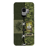 Personalized Canadian Soldier Camo Phone Case Printed V3Q 2503
