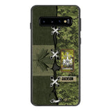 Personalized Canadian Soldier Camo Phone Case Printed V3Q 2503