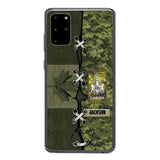 Personalized Canadian Soldier Camo Phone Case Printed V3Q 2503