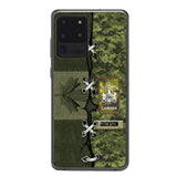Personalized Canadian Soldier Camo Phone Case Printed V3Q 2503