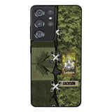 Personalized Canadian Soldier Camo Phone Case Printed V3Q 2503