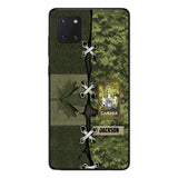 Personalized Canadian Soldier Camo Phone Case Printed V3Q 2503