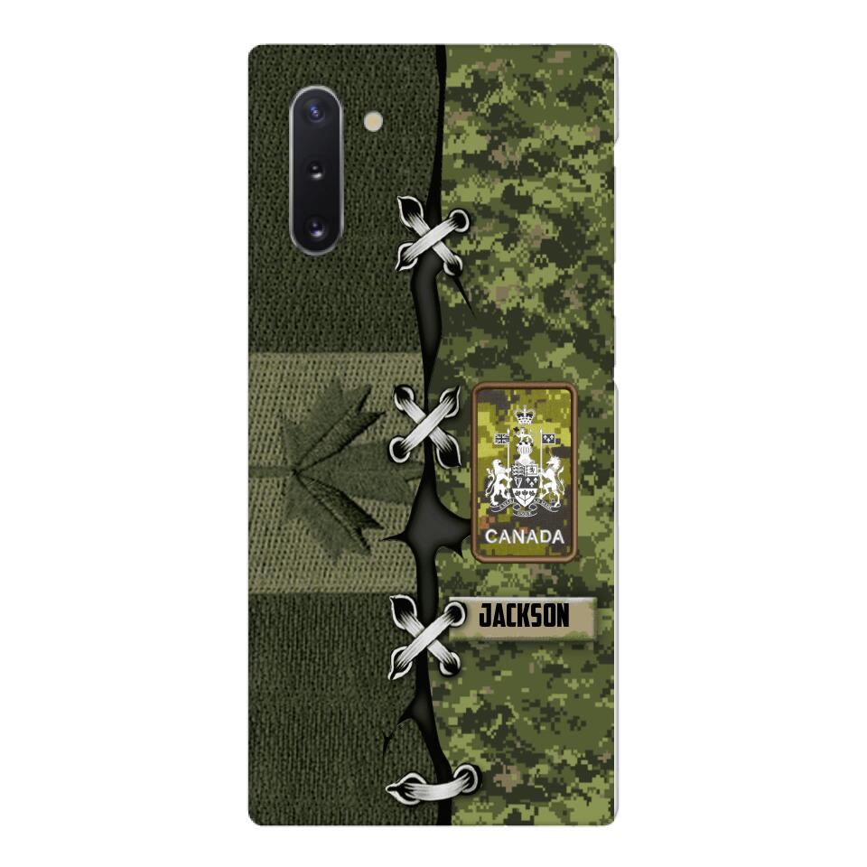 Personalized Canadian Soldier Camo Phone Case Printed V3Q 2503