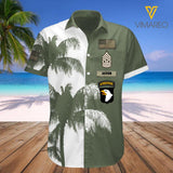 PERSONALIZED US ARMY RANK AND DIVISION HAWAII SHIRT MTVQ2503