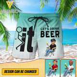 PERSONALIZED LET'S DRINK BEER SHORTS QTMQ2503