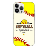 Personalized Softball Grandma Phone Case 3N 2503