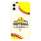 Personalized Softball Grandma Phone Case 3N 2503