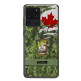 Personalized Canadian soldier camo rank Phone Case M3Q 2503