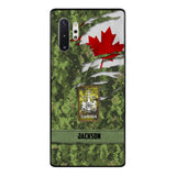 Personalized Canadian soldier camo rank Phone Case M3Q 2503