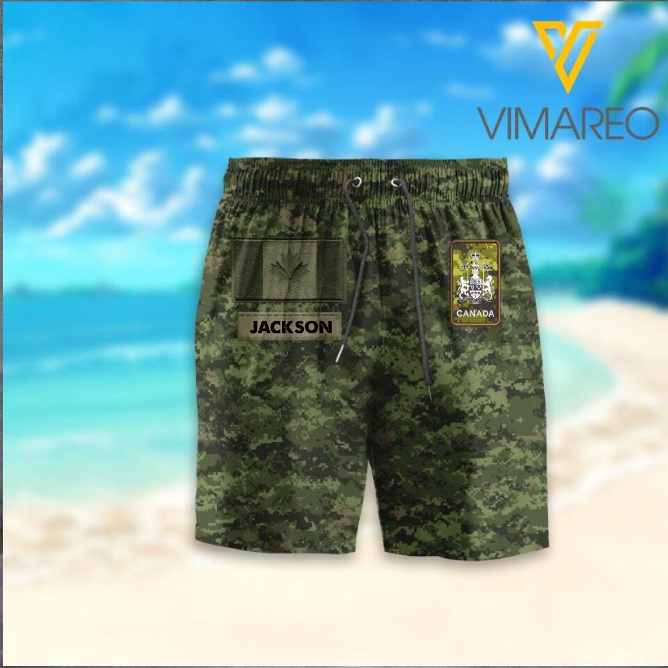 PERSONALIZED CANADIAN ARMY CAMO SHORTS QTHC2503