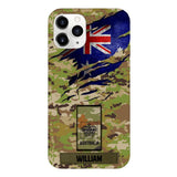 Personalized Australian soldier camo rank Phone Case 3T 2503