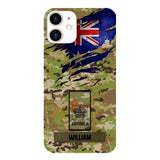 Personalized Australian soldier camo rank Phone Case 3T 2503