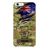 Personalized Australian soldier camo rank Phone Case 3T 2503