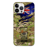 Personalized Australian soldier camo rank Phone Case 3T 2503
