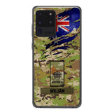 Personalized Australian soldier camo rank Phone Case 3T 2503