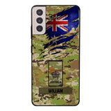 Personalized Australian soldier camo rank Phone Case 3T 2503