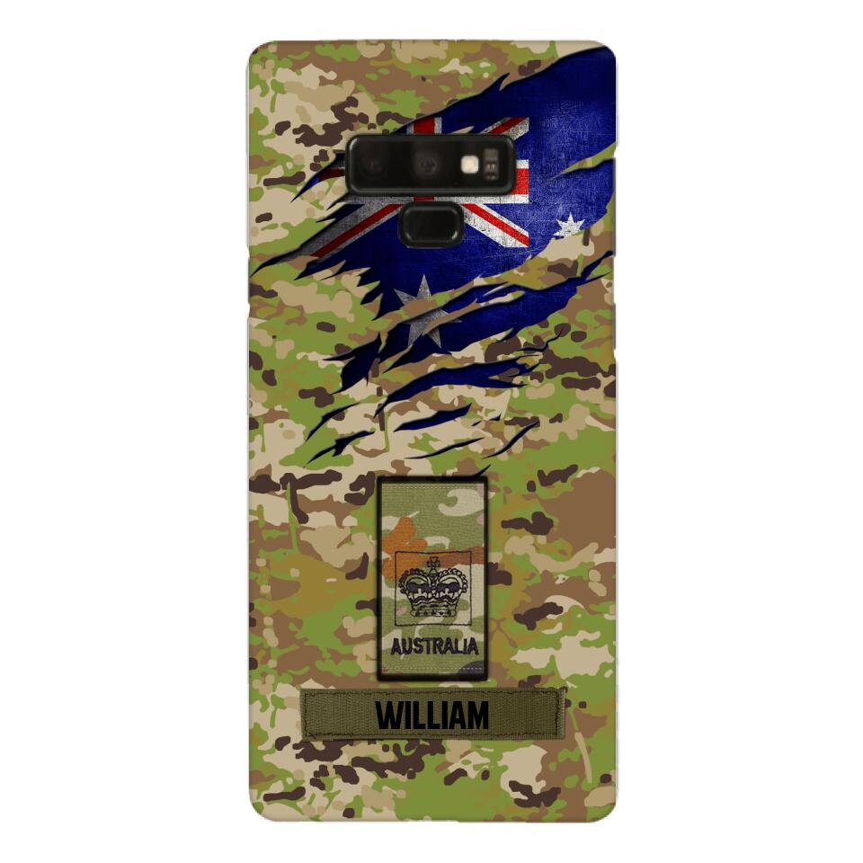 Personalized Australian soldier camo rank Phone Case 3T 2503