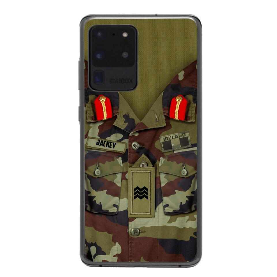 Personalized Irish Soldier Camo Phone Case Printed 25MAR-VQ25