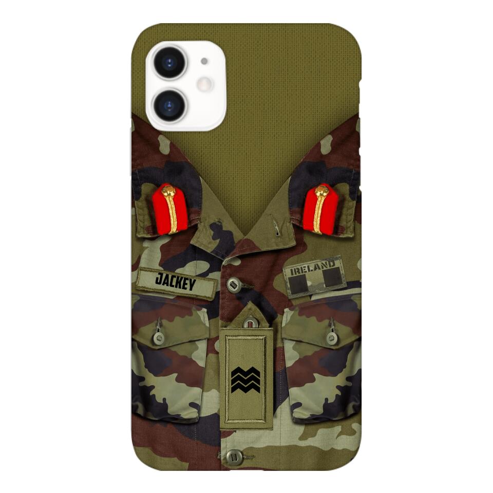 Personalized Irish Soldier Camo Phone Case Printed 25MAR-VQ25