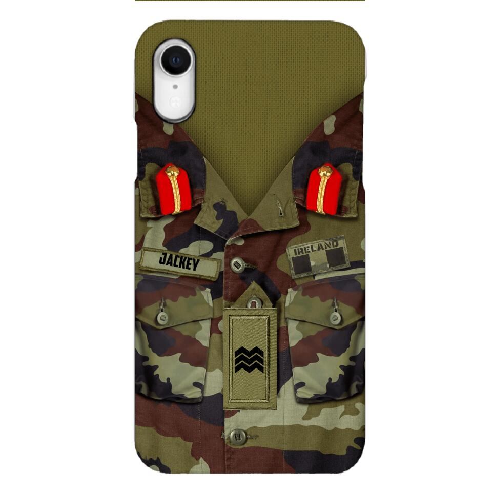 Personalized Irish Soldier Camo Phone Case Printed 25MAR-VQ25