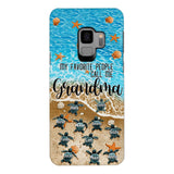 PERSONALIZED MY FAVORITE PEOPLE CALL ME GRANDMA TURTLE PHONECASE QTDT2603