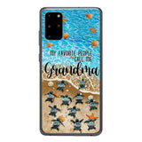 PERSONALIZED MY FAVORITE PEOPLE CALL ME GRANDMA TURTLE PHONECASE QTDT2603