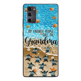 PERSONALIZED MY FAVORITE PEOPLE CALL ME GRANDMA TURTLE PHONECASE QTDT2603